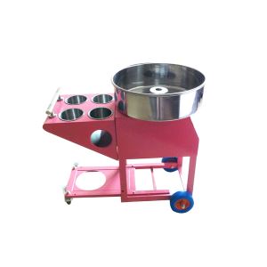 New Commercial Automatic Cotton Candy Floss Machine with Cart